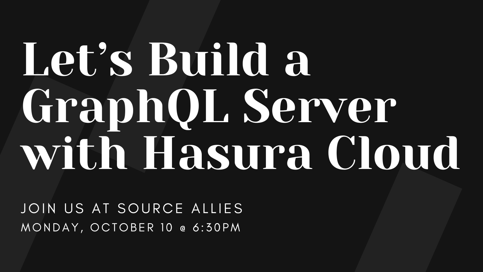 Let’s Build a GraphQL Server with Hasura Cloud